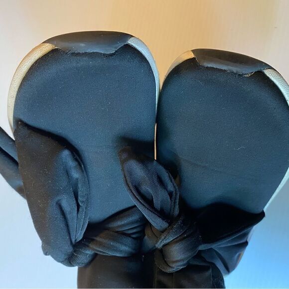 Zara black Girls Sock Sneaker pull on boots with ties Size -33 (US 1-1.5) - Picture 7 of 12